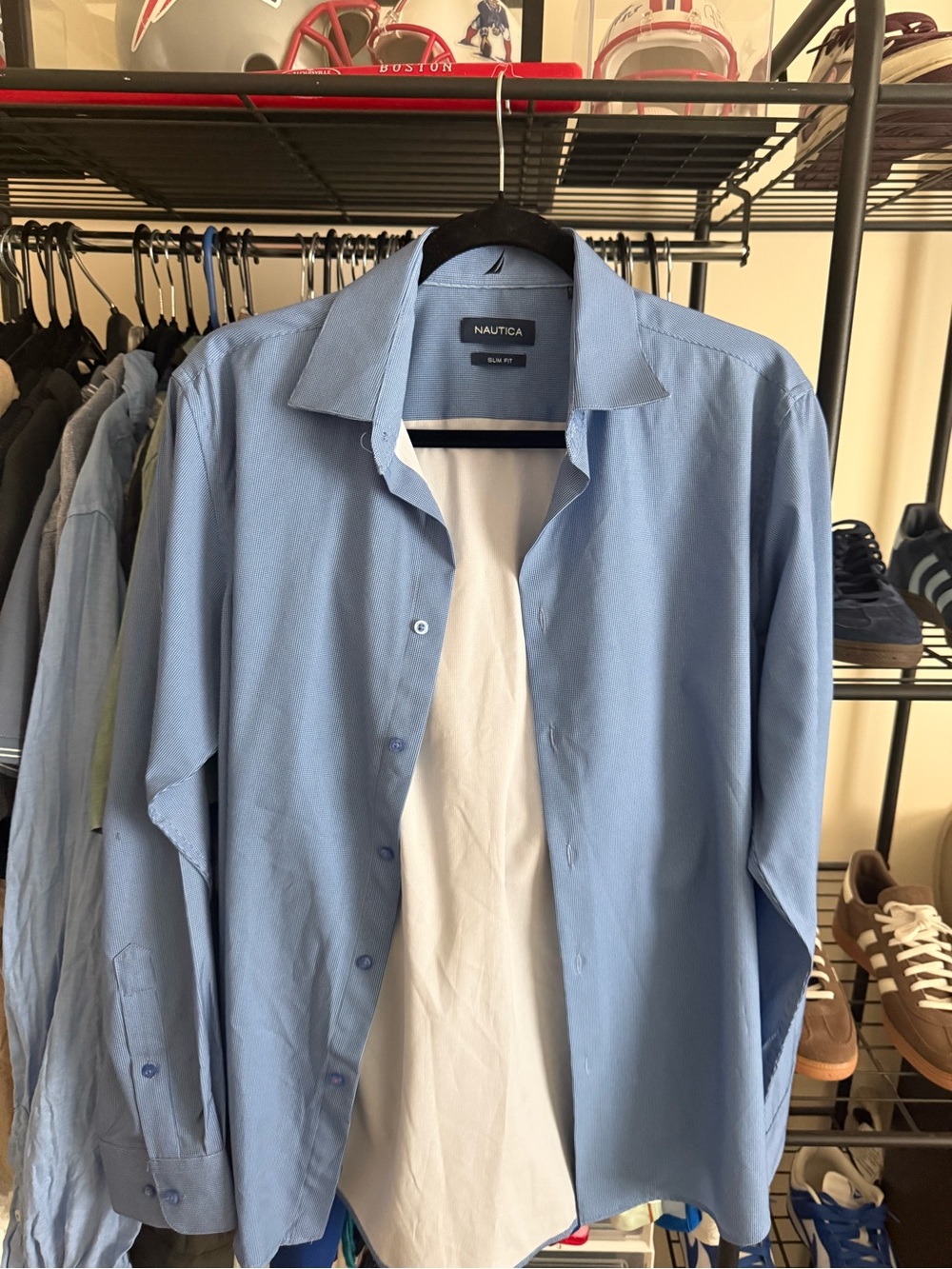 Nautica Men's Light Blue Dress Shirt